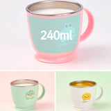 Edison Non-Slip Stainless Steel First Training Two-Handle Cup