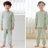 Korean Kids Pajamas Set-Pale Green