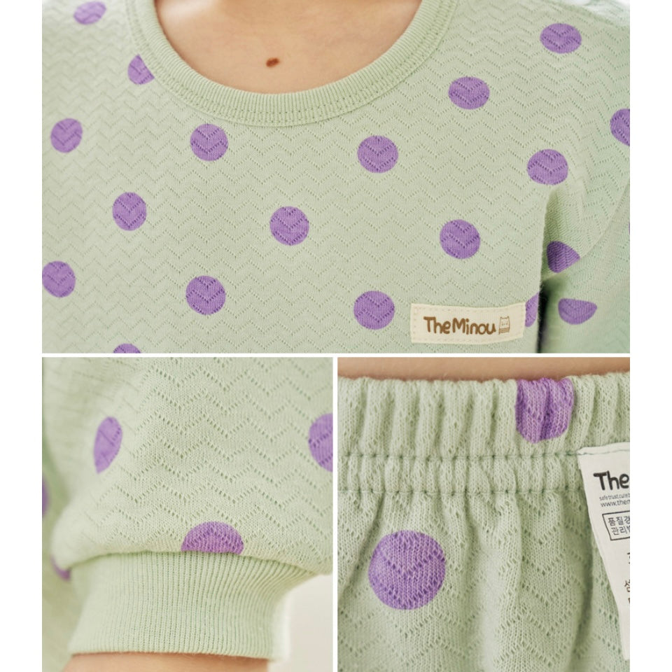 Korean Kids Pajamas Set-Pale Green