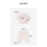 Happy Prince Ponia Fleece Baby Top and Bottom Set-Pink