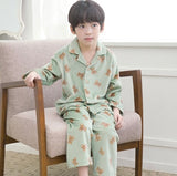 Korean Kids Fleece Pajamas Set-Bear