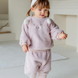 Happy Prince Ponia Fleece Baby Top and Bottom Set-Pink