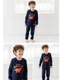 Korean Kids Pajamas Set-Dino