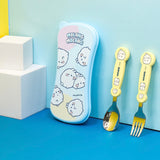 Molang Easy Wash Spoon Fork Case Set