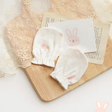 BABY & I Newborn Baby Gloves Infant No Scratch Infant Soft Gloves Baby Mittens for 0-6 Months-Pink Bunny