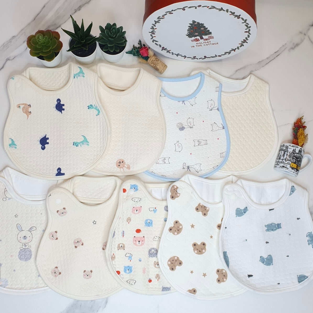 Korean Waterproof Cotton Bib