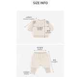 Happy Prince Ponia Fleece Baby Top and Bottom Set-Beige