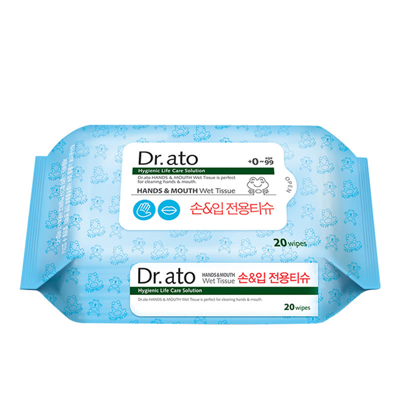 Dr.ato Hand & Mouth Wet Tissue 20p X 4packs