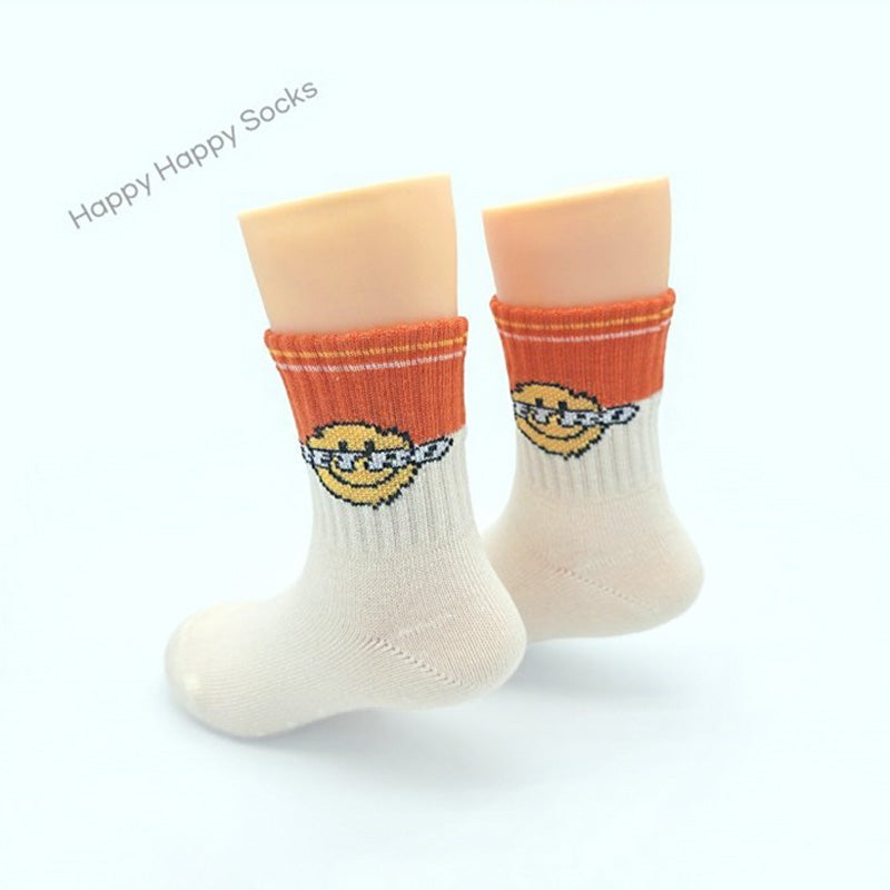 Korean kids Happy Happy Socks 5Pcs