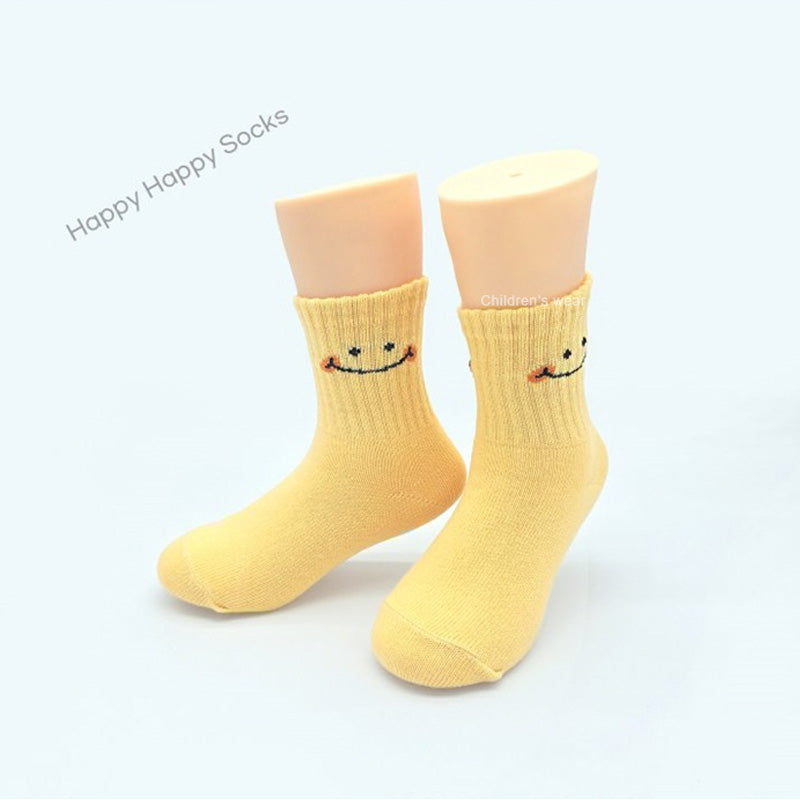 Korean kids Happy Happy Socks 5Pcs