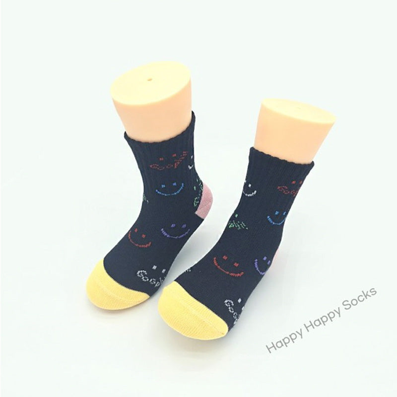 Korean kids Happy Happy Socks 5Pcs