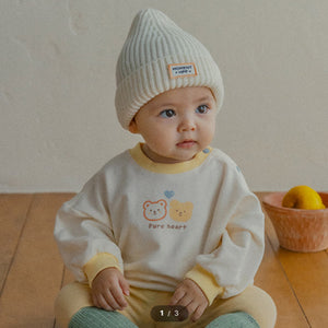 Happy Prince Heart Bear Baby Sweatshirt