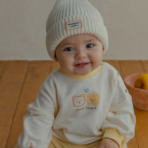 Happy Prince Heart Bear Baby Sweatshirt
