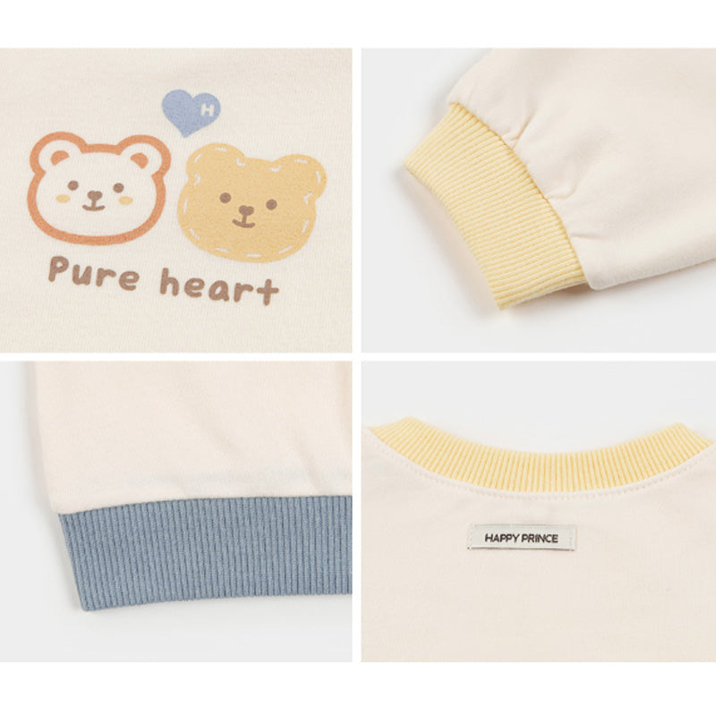 Happy Prince Heart Bear Baby Sweatshirt