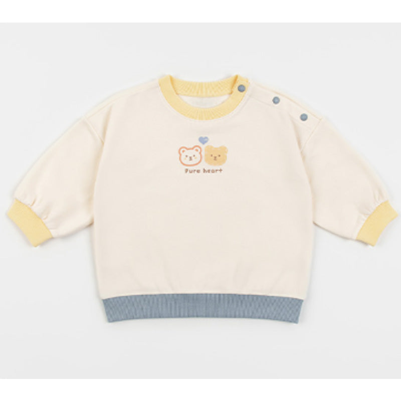 Happy Prince Heart Bear Baby Sweatshirt