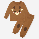 Korean Kids Pajamas Set-Rudolph