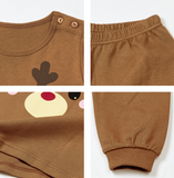 Korean Kids Pajamas Set-Rudolph