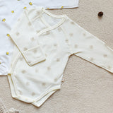 BABY & I Infant Kimono Bodysuit -Beige Bear