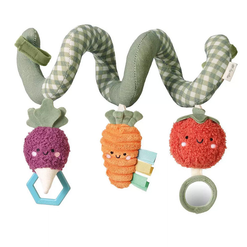 Itzy Ritzy Bitzy Spiral Car Seat Activity Toy - Veggie