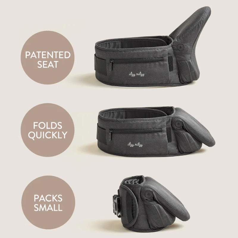 Itzy Ritzy Itzy Hold & Fold™ Hip Seat Baby Carrier