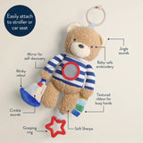 Itzy Ritzy Bitzy Traveler Developmental Sensory Toy-Theo the Nautical Bear