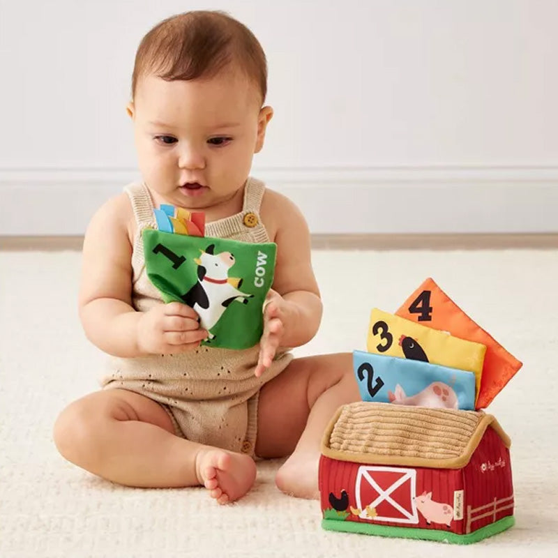 Itzy Ritzy Itzy Sensory Scarves Pull-And-Take Toy-Farm Friends