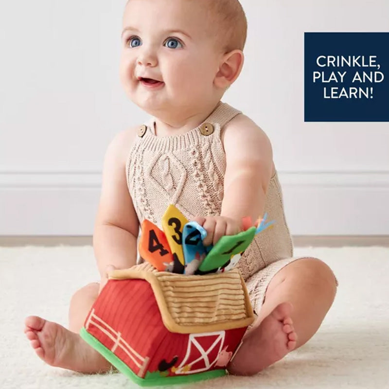 Itzy Ritzy Itzy Sensory Scarves Pull-And-Take Toy-Farm Friends