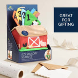 Itzy Ritzy Itzy Sensory Scarves Pull-And-Take Toy-Farm Friends