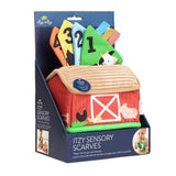Itzy Ritzy Itzy Sensory Scarves Pull-And-Take Toy-Farm Friends