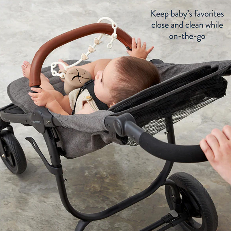 Itzy Ritzy Itzy Strap Toy & Snack Cup Strap - Theo the Bear