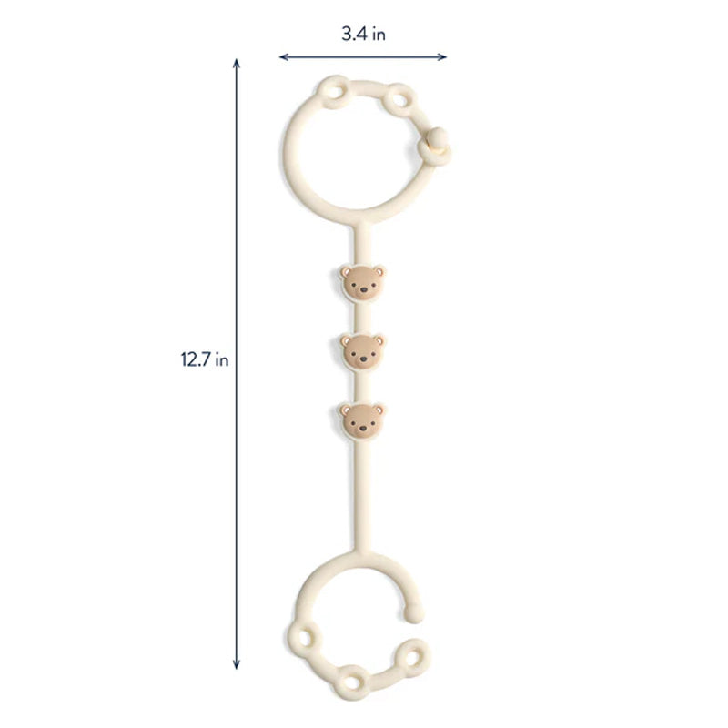 Itzy Ritzy Itzy Strap Toy & Snack Cup Strap - Theo the Bear