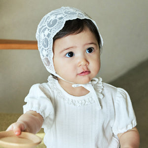 Korean Joan Lace Bonnet Hat