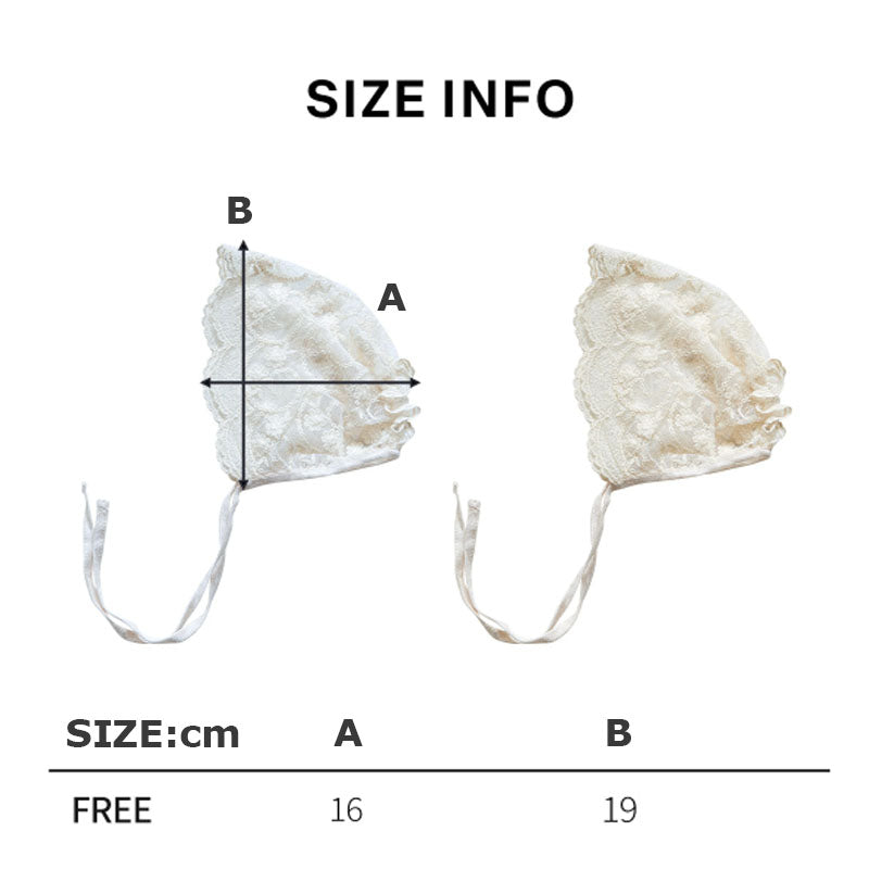 Korean Joan Lace Bonnet Hat