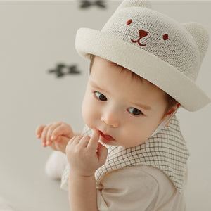 Happy Prince Johnny Bear Baby Straw Hat
