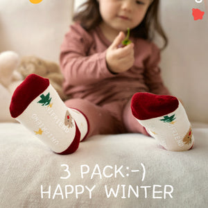 Kids Christmas Collection Socks 3Pair Set