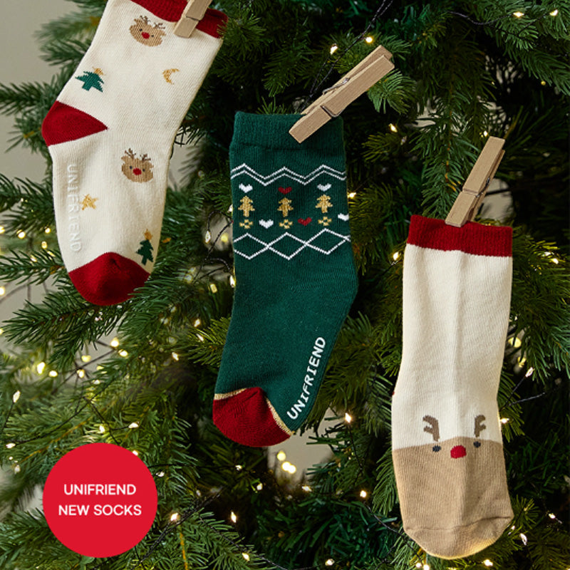 Kids Christmas Collection Socks 3Pair Set