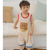 Kids Cotton Cool Mesh Sleeping Vest - Bear