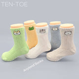 Kids Cotton Crew Socks Set-Anyland