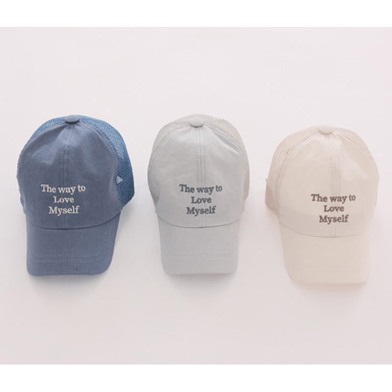 Kids Lettering Mesh Ball Cap