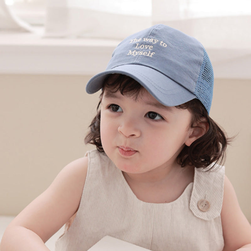 Kids Lettering Mesh Ball Cap