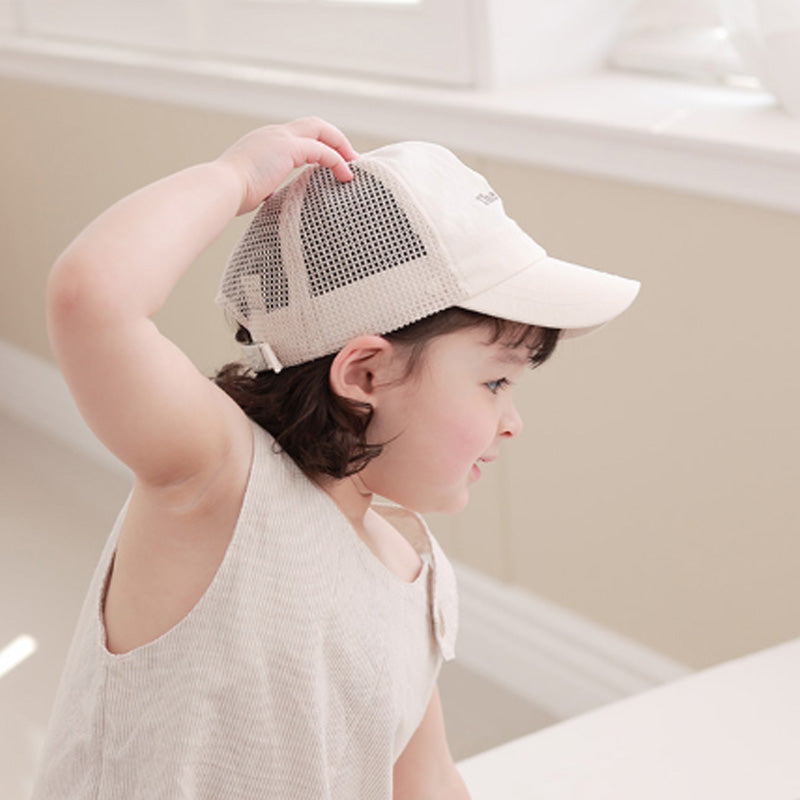 Kids Lettering Mesh Ball Cap