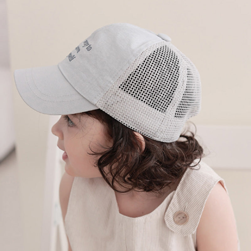 Kids Lettering Mesh Ball Cap