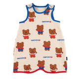 Kids Long Sleeping Vest - Choco Bear