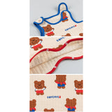 Kids Long Sleeping Vest - Choco Bear