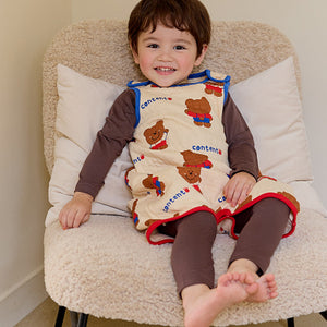 Kids Long Sleeping Vest - Choco Bear