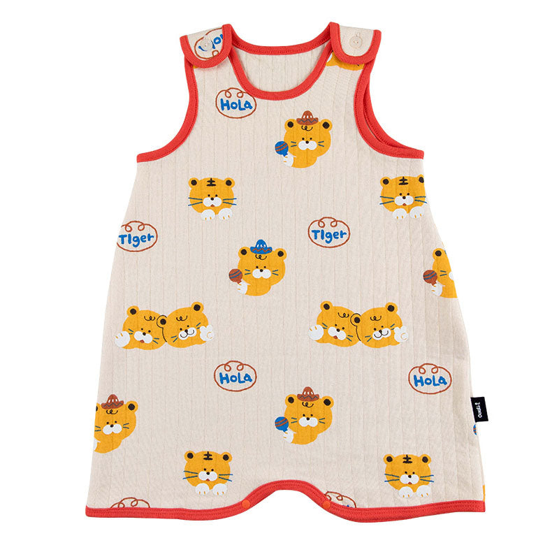 Kids Long Sleeping Vest - Hola Tiger