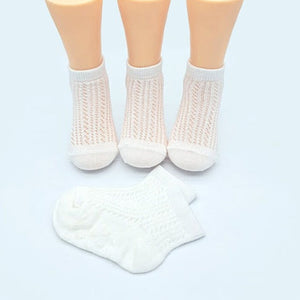 Korean Kids Macaron white Socks 5Pair Set