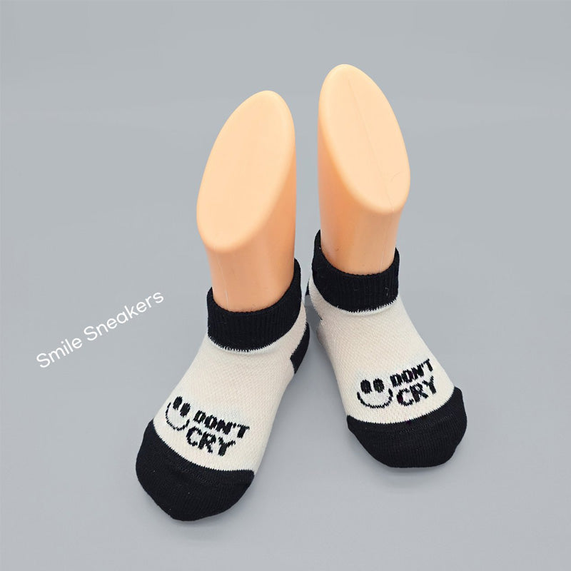 Korean Kids Smile Sneakers Non-Slip Ankle Socks 5Pair Set