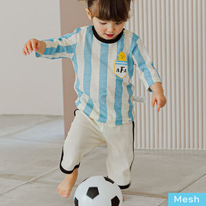 Kids Summer Short Shirt Cotton Cool Mesh Pajamas Set - AFA