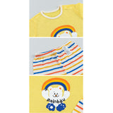 Kids Summer Short Shirt Cotton Cool Mesh Pajamas Set - Rainbow